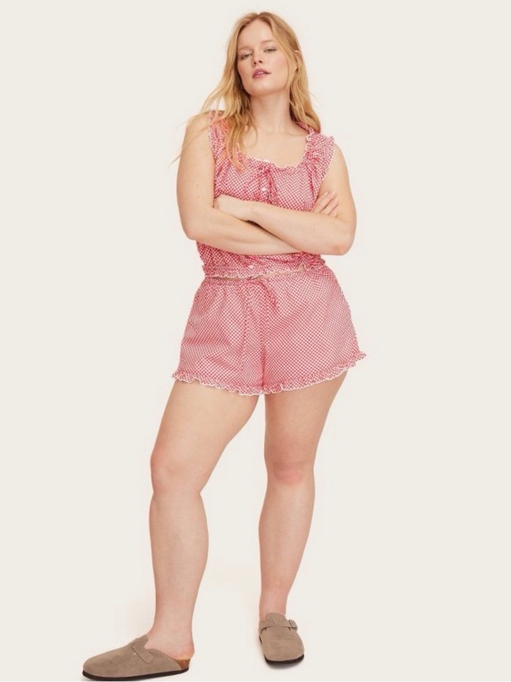 Parke x Target Red Gingham Shorts
